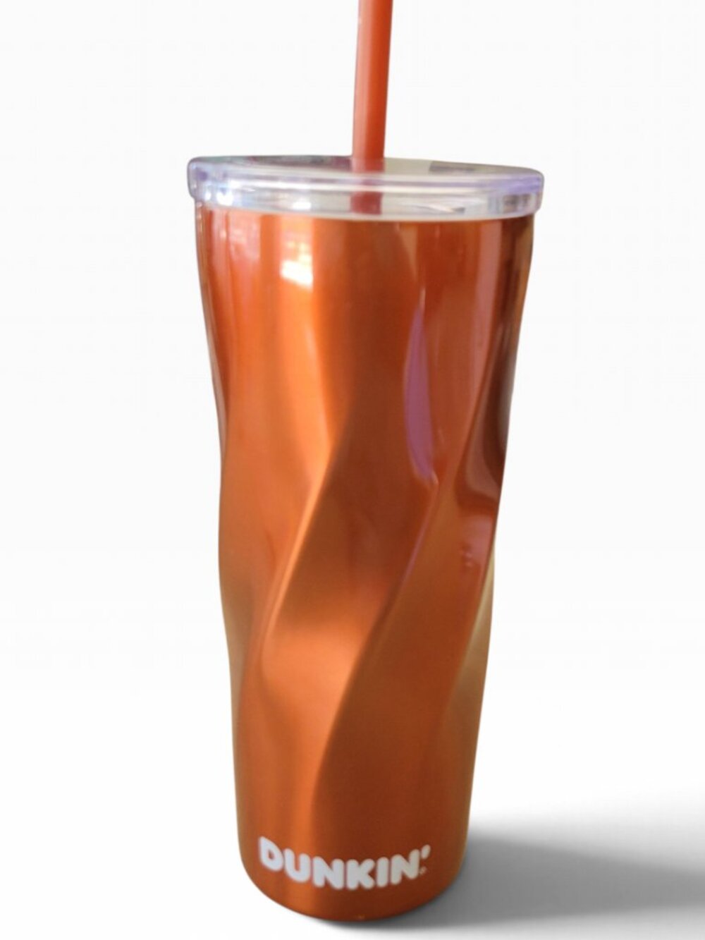 Dunkin' Copper Stainless Steel Swirl Tumbler (24 oz)